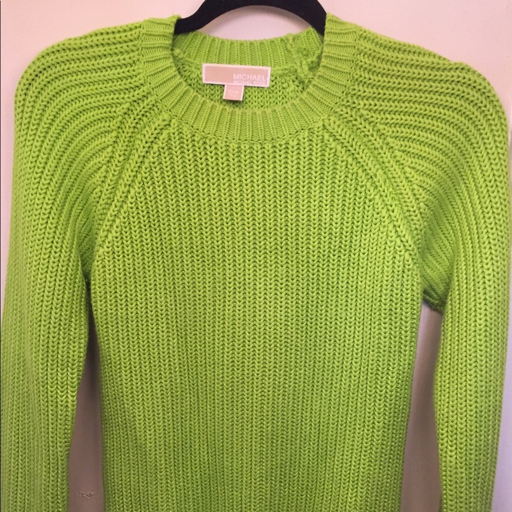 Michael Kors XXS Bright Green Sweater
